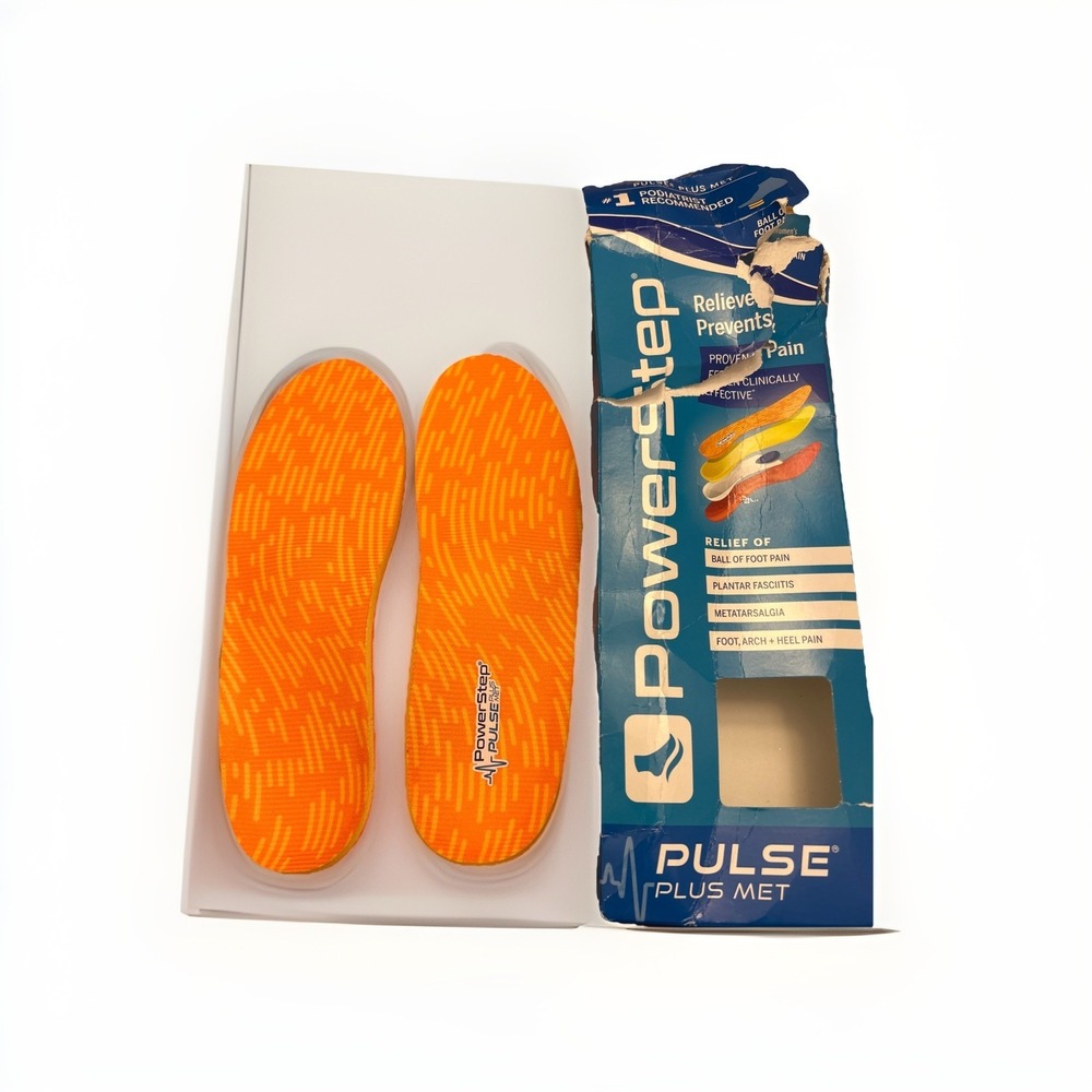 Powerstep Pulse Plus Met Foot Insoles, D Men's 7 - 7 1/2 Women's 9 - 9 1/2